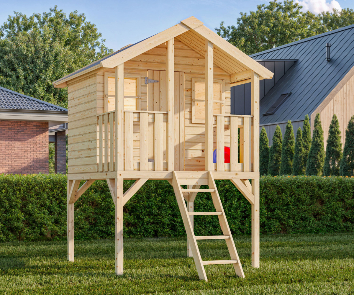 Puidust mängumaja Toby 2,1 m² koduaeda, valmistatud Eestis