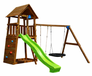 Mänguväljak Belvedere + kiigemoodul Swing (immutatud) pesakiigega