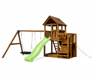 Mänguväljak Penthouse + kiigemoodul Swing (immutatud) liumägi