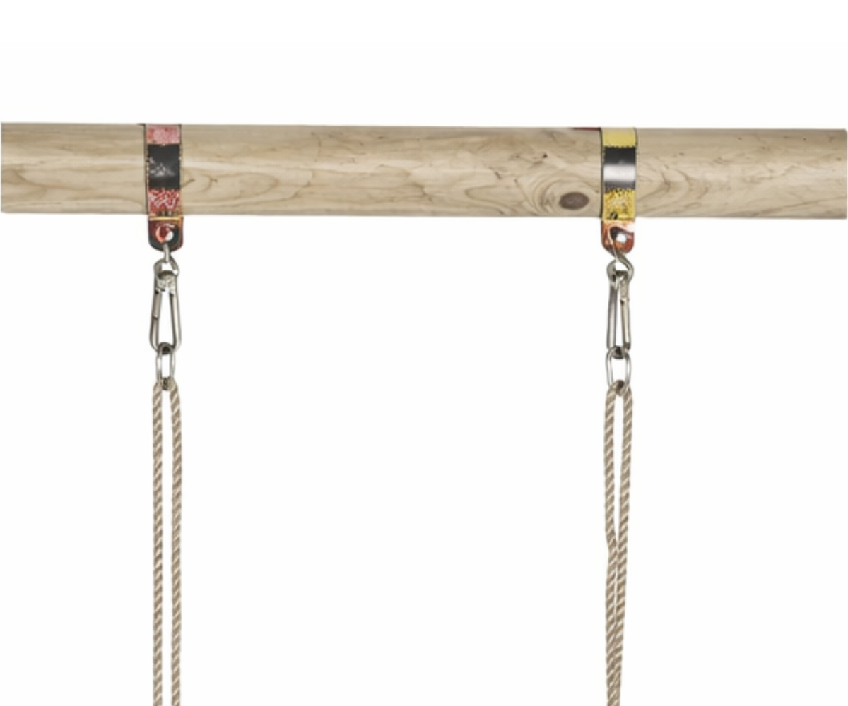 Puidust kiigeiste 42x19 cm reguleeritavate köitega õue kasutamiseks