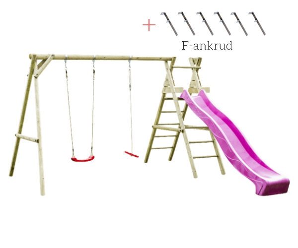 Mänguväljak Holger + liumägi 2.9m + F-ankrud