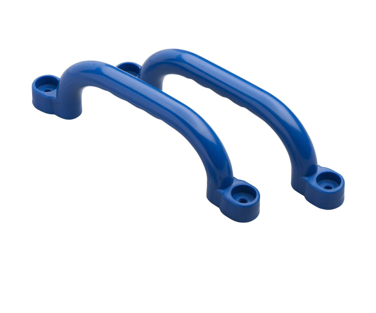 Vastupidavad sinised käepidemed õue mänguväljakule