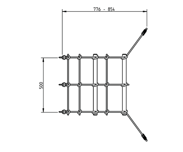 Ronimisvõrk platvormile H120-150cm