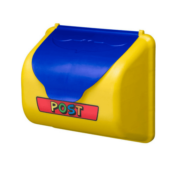 Postkast kollane ja sinine