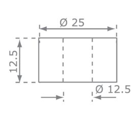 Distantspuks 12,5mm, KBT