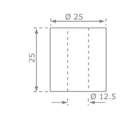 Distantspuks 25mm, KBT