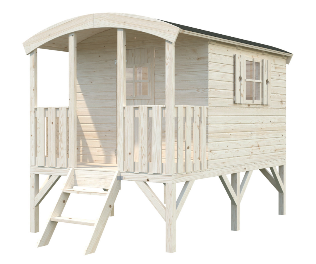 Mängumaja Huck 3,3m² (naturaalne)