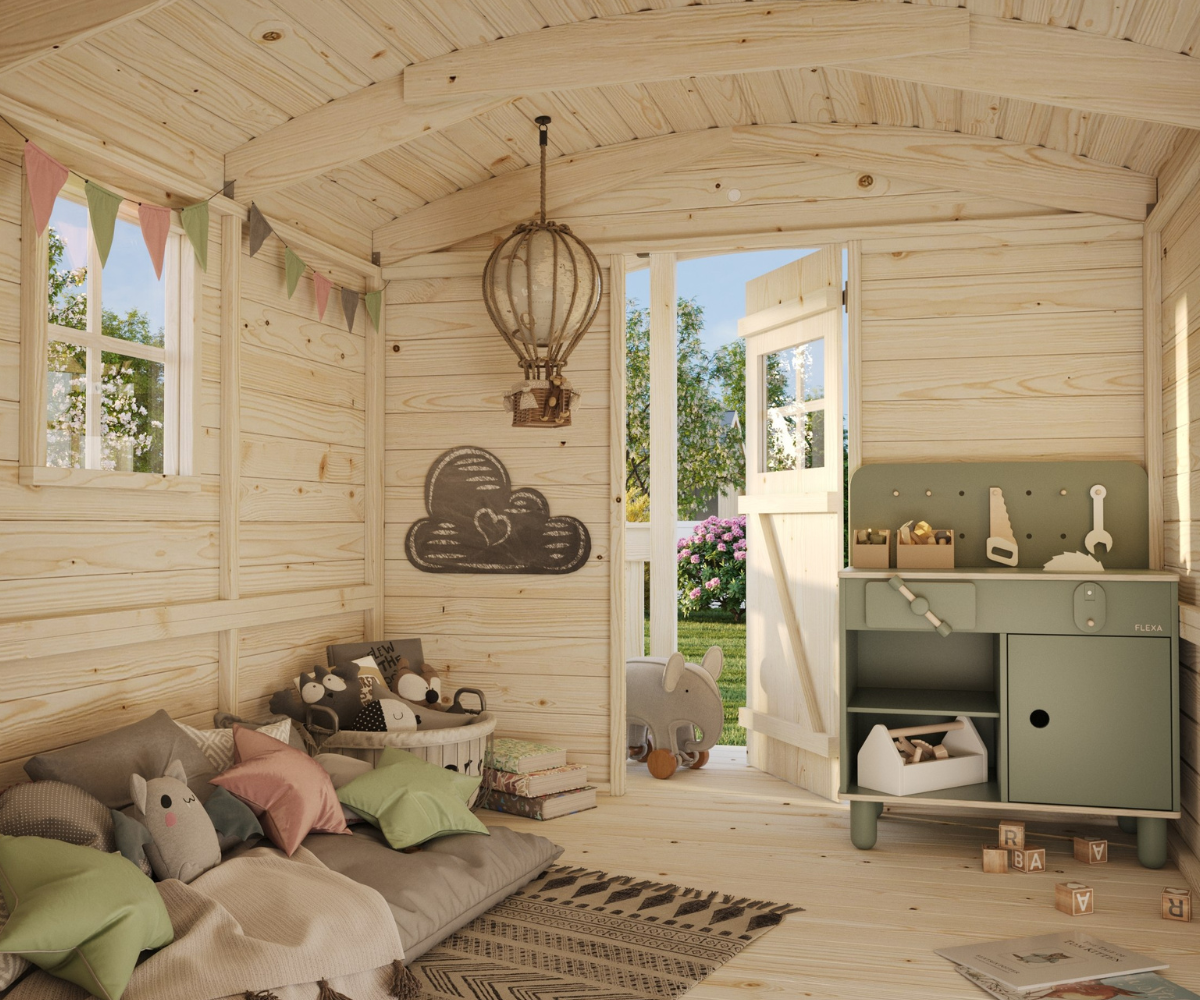 Mängumaja Huck 3,3m² (naturaalne)