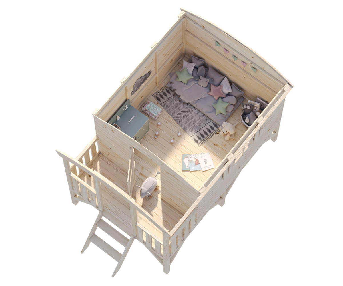 Mängumaja Huck 3,3m² (naturaalne)