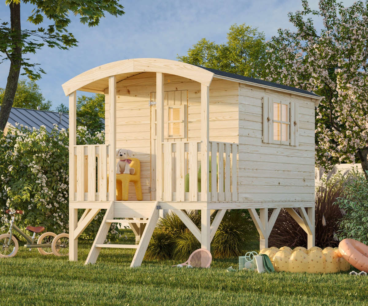 Mängumaja Huck 3,3m² (naturaalne)