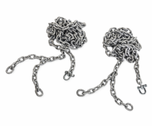 Ilmastikukindel kuumtsingitud kiigekett avalikul mänguväljakul