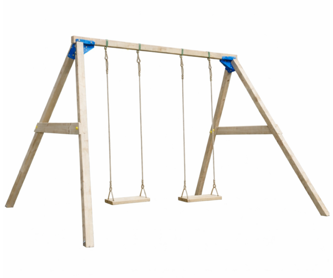 Kiik Freeswing 2-kohaline nelikantpuit (naturaalne) kiigeistmed