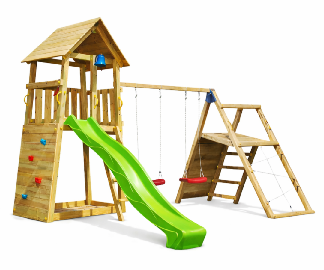 Mänguväljak Belvedere + ronimismoodul Challenger (naturaalne) liumägi