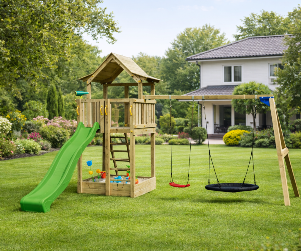 Mänguväljak Pagoda + kiigemoodul Swing