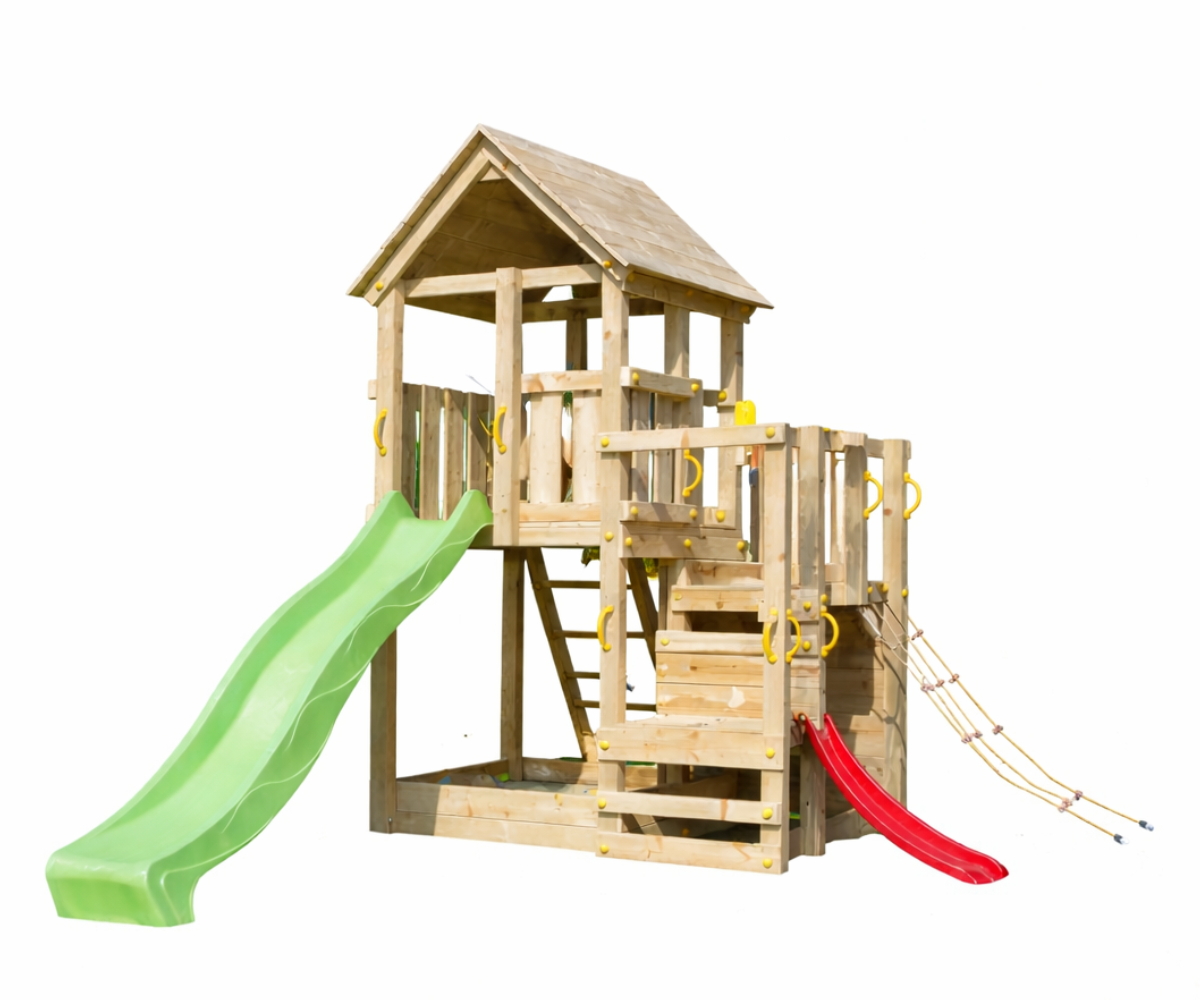 Mänguväljak Penthouse (naturaalne) liumäega