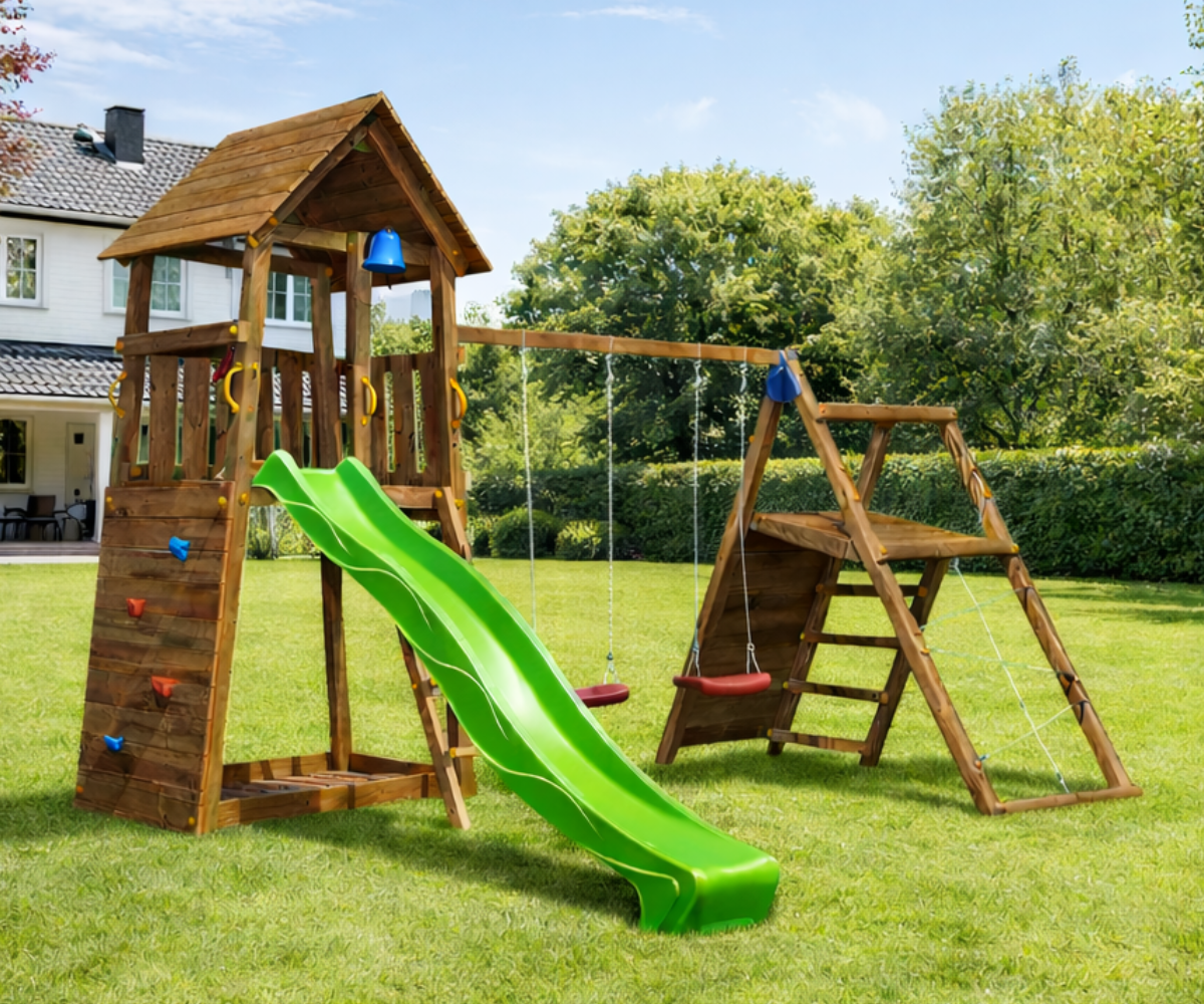 Mänguväljak Belvedere + ronimismoodul Challenger (immutatud) koduhoovis