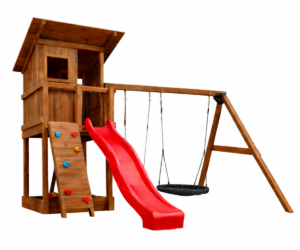 Mänguväljak Beach Hut + kiigemoodul Swing (immutatud), pesakiigega