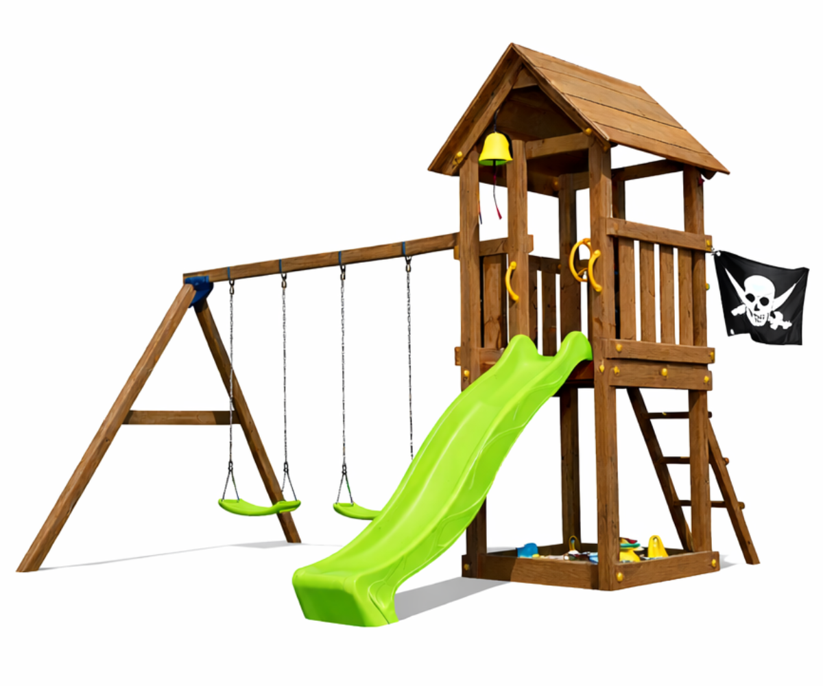 Mänguväljak Kiosk + kiigemoodul Swing (immutatud) kiigeistmed