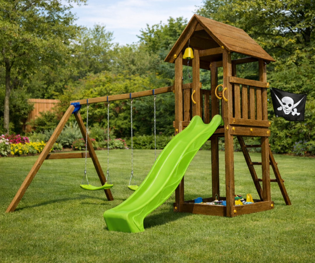 Mänguväljak Kiosk + kiigemoodul Swing