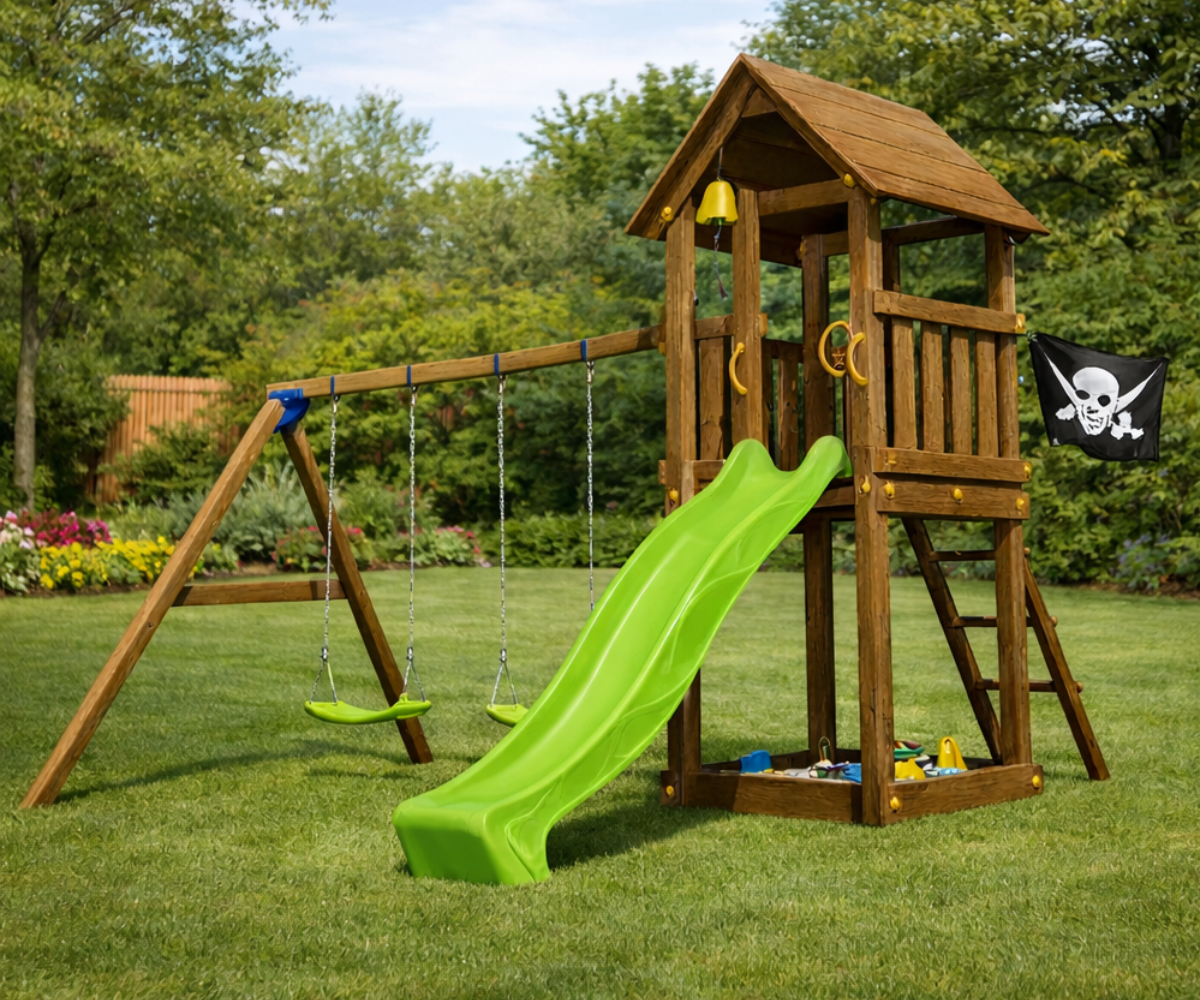 Mänguväljak Kiosk + kiigemoodul Swing