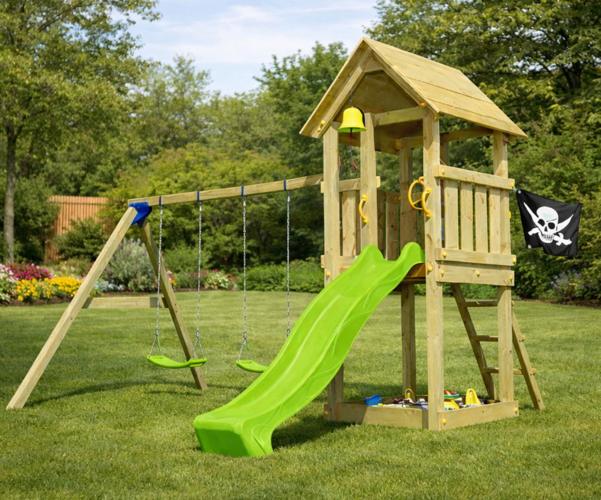 Mänguväljak Kiosk + kiigemoodul Swing