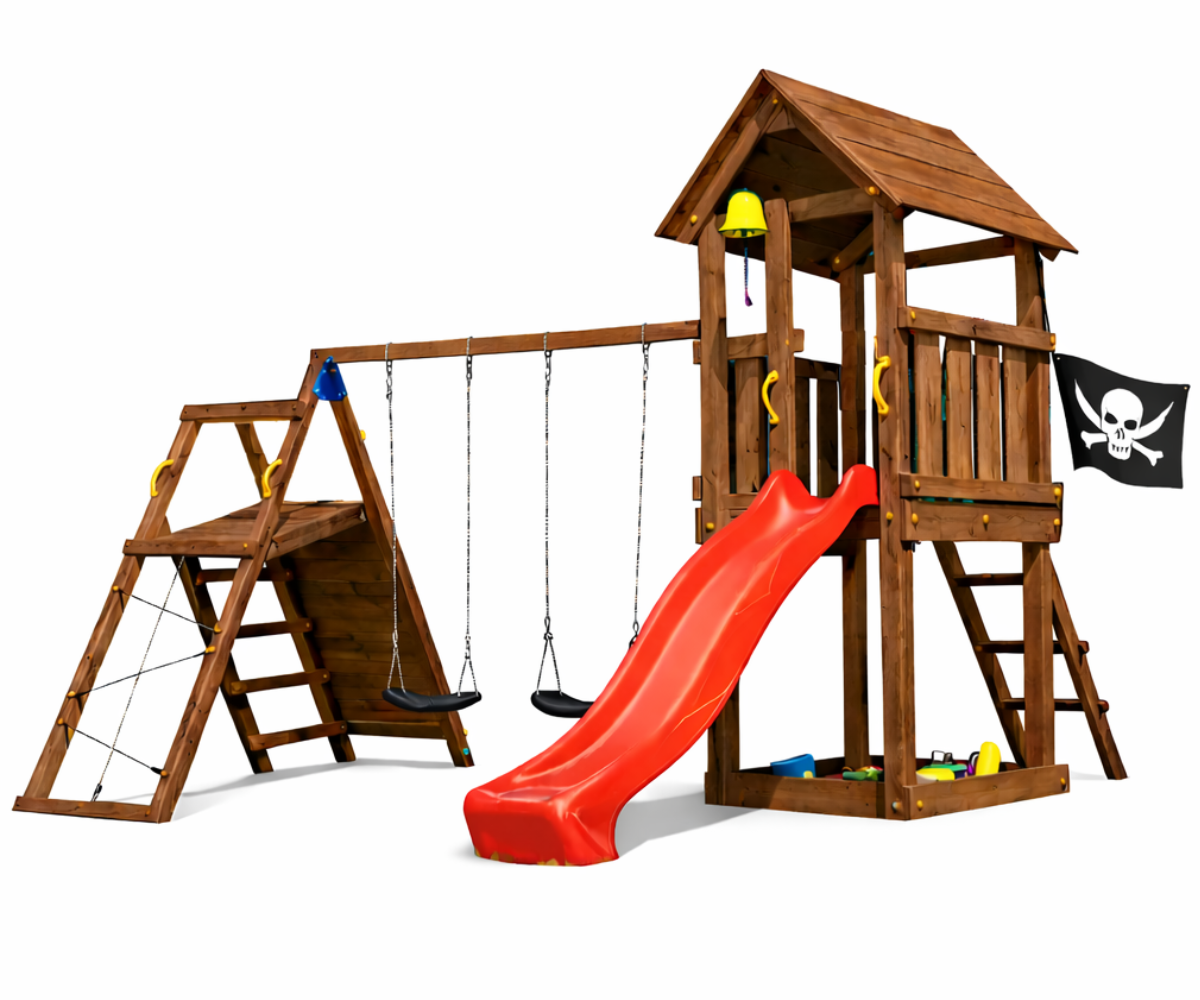 Mänguväljak Kiosk + ronimismoodul Challenger (immutatud) kiigeistmed