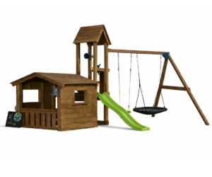 Mänguväljak Lookout + kiigemoodul Swing (immutatud) liumäega