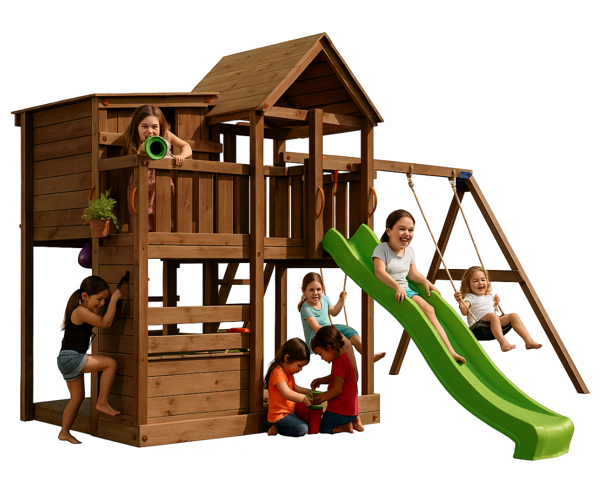 Mänguväljak Palazzo + kiigemoodul Swing (immutatud)