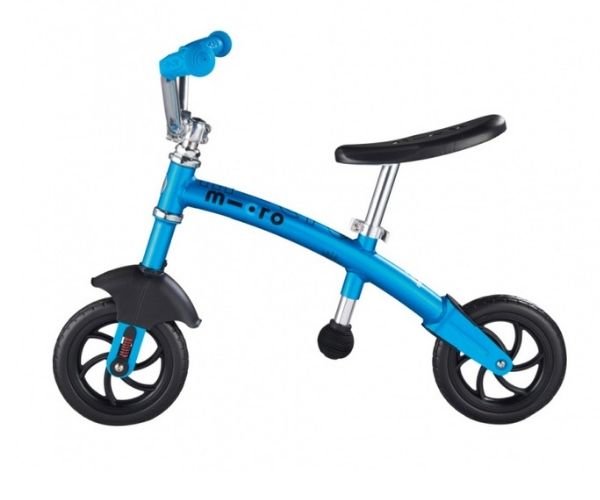Laste jooksuratas Micro G-Bike Chopper Deluxe (sinine), lastele vanuses 2-5 eluaastat