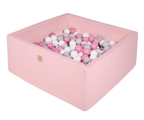 Pallimeri kandiline Meow 90x90/40cm + 200 palli (roosa-õrnroosa mix)