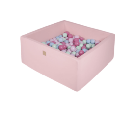 Pallimeri kandiline Meow 90x90/40cm + 200 palli (roosa-pastelne mix)