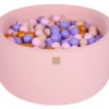 Pallimeri ümmargune Meow 90/40cm + 300 palli (roosa-lilla mix)