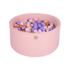 Pallimeri ümmargune Meow 90/40cm + 300 palli (roosa-lilla mix)