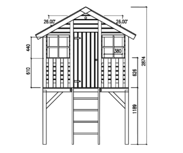 Mängumaja Toby (2,1m²)