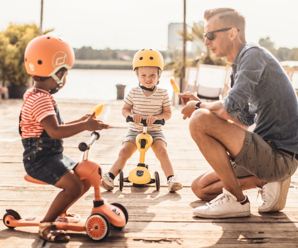 Laste tõukeratas Scoot and Ride Highwaykick 1 kaks ühes (Lemon), lastele 1-5 aastat