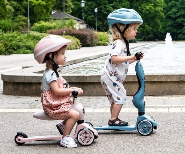 Laste tõukeratas Scoot and Ride Highwaykick 1 kaks ühes (Blueberry), lastele 1-5 aastat