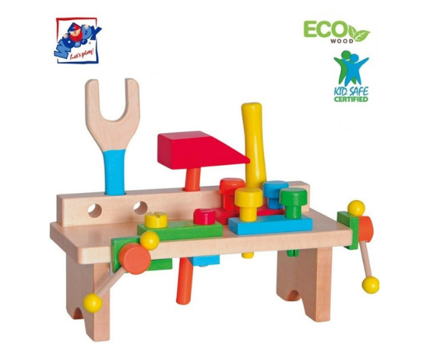 Laste puidust tööriistakomplekt (Eco Wooden)