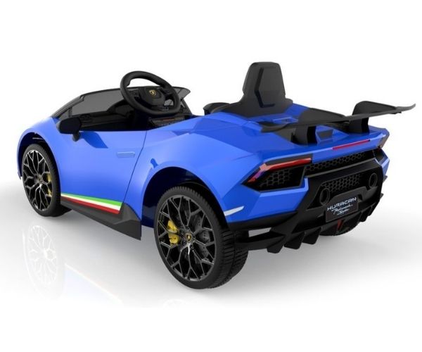 Laste elektriauto Lamborghini Huracan 4x45W sinine, puldiga