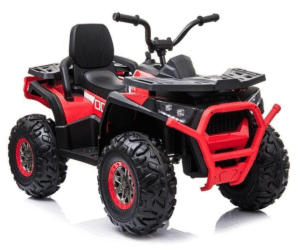 Elektriline laste ATV XMX607 punane eestvaates murul