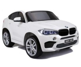 Laste elektriauto BMW X6M 2x120W valge, puldiga (2-kohaline)