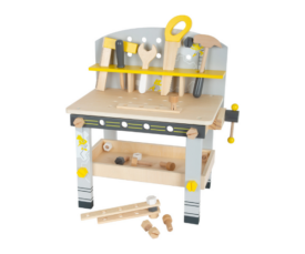 Laste puidust kompaktne töölaud Miniwob + 23 tarvikut