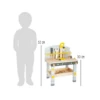 Laste puidust kompaktne töölaud Miniwob + 23 tarvikut (7)