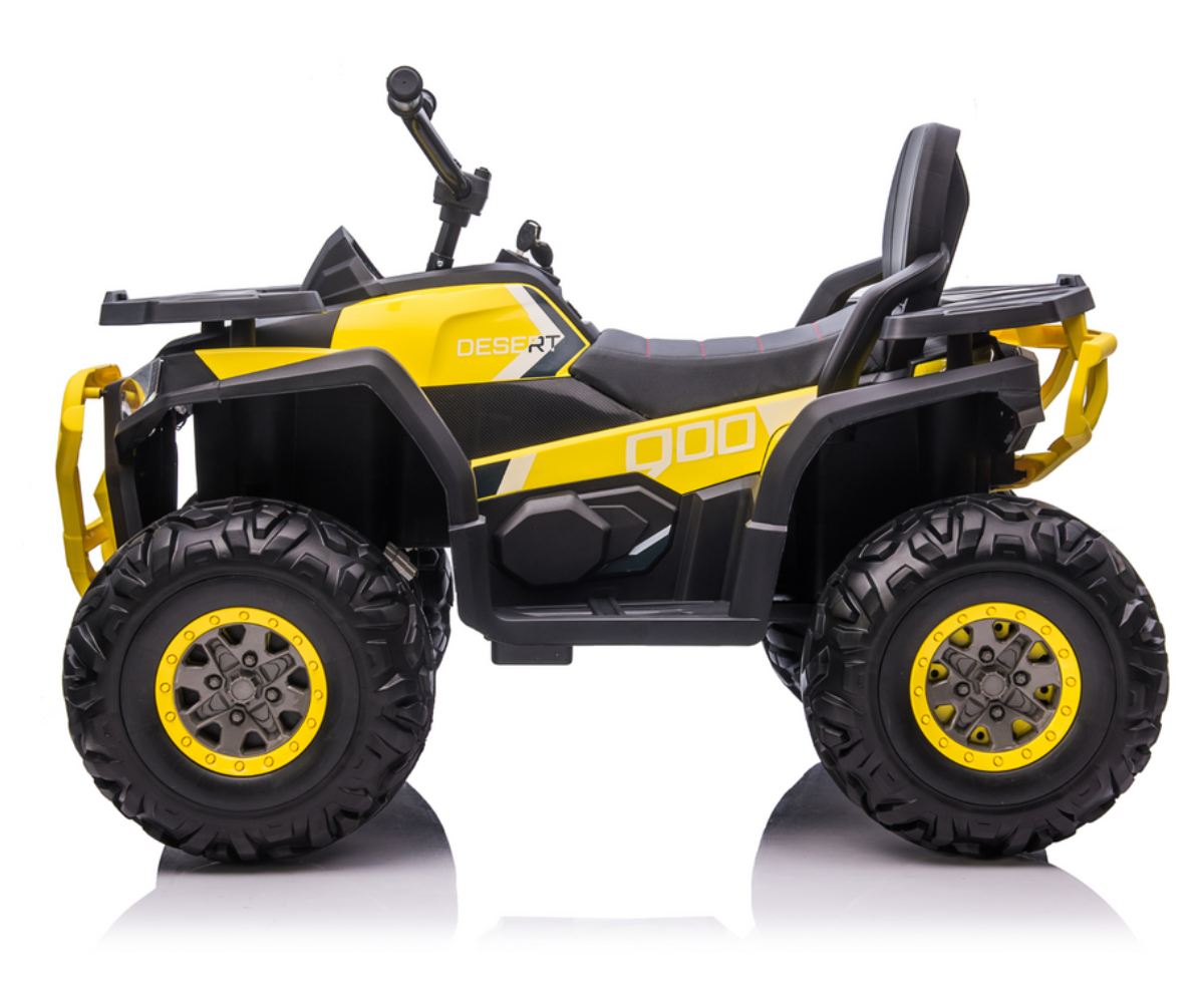 XMX607 elektriline laste ATV külgvaates murul – sobib seiklushimulistele lastele