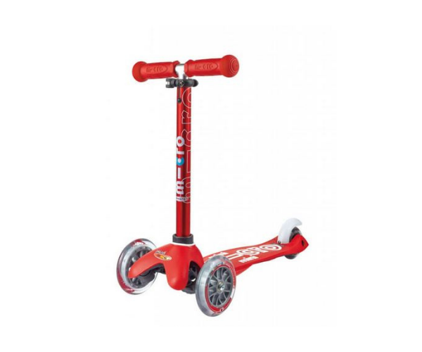 Laste tõukeratas Micro Mini Deluxe 3in1 (punane), lastele 12+ kuud (3)