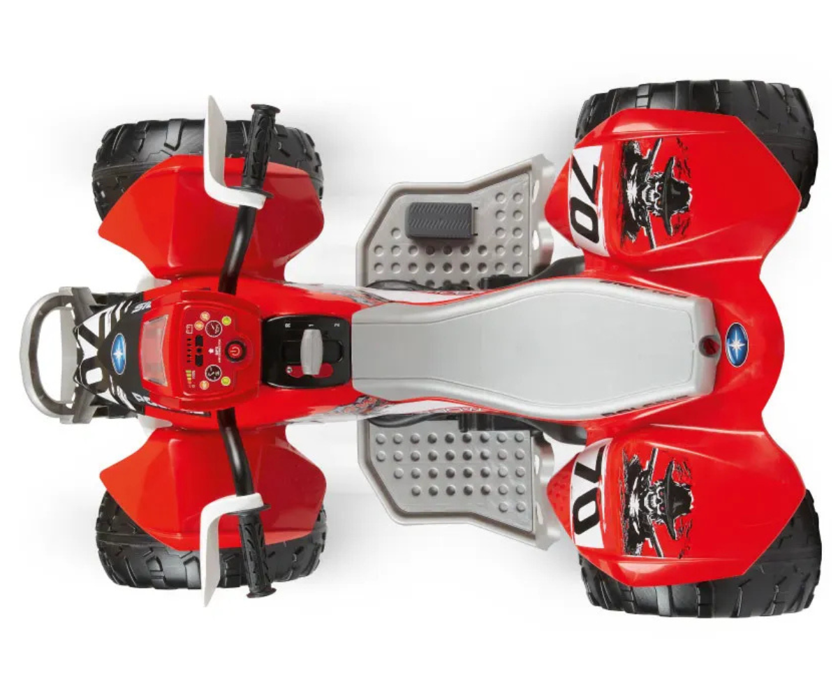Detailne vaade ATV juhtrauale ja juhtpaneelile