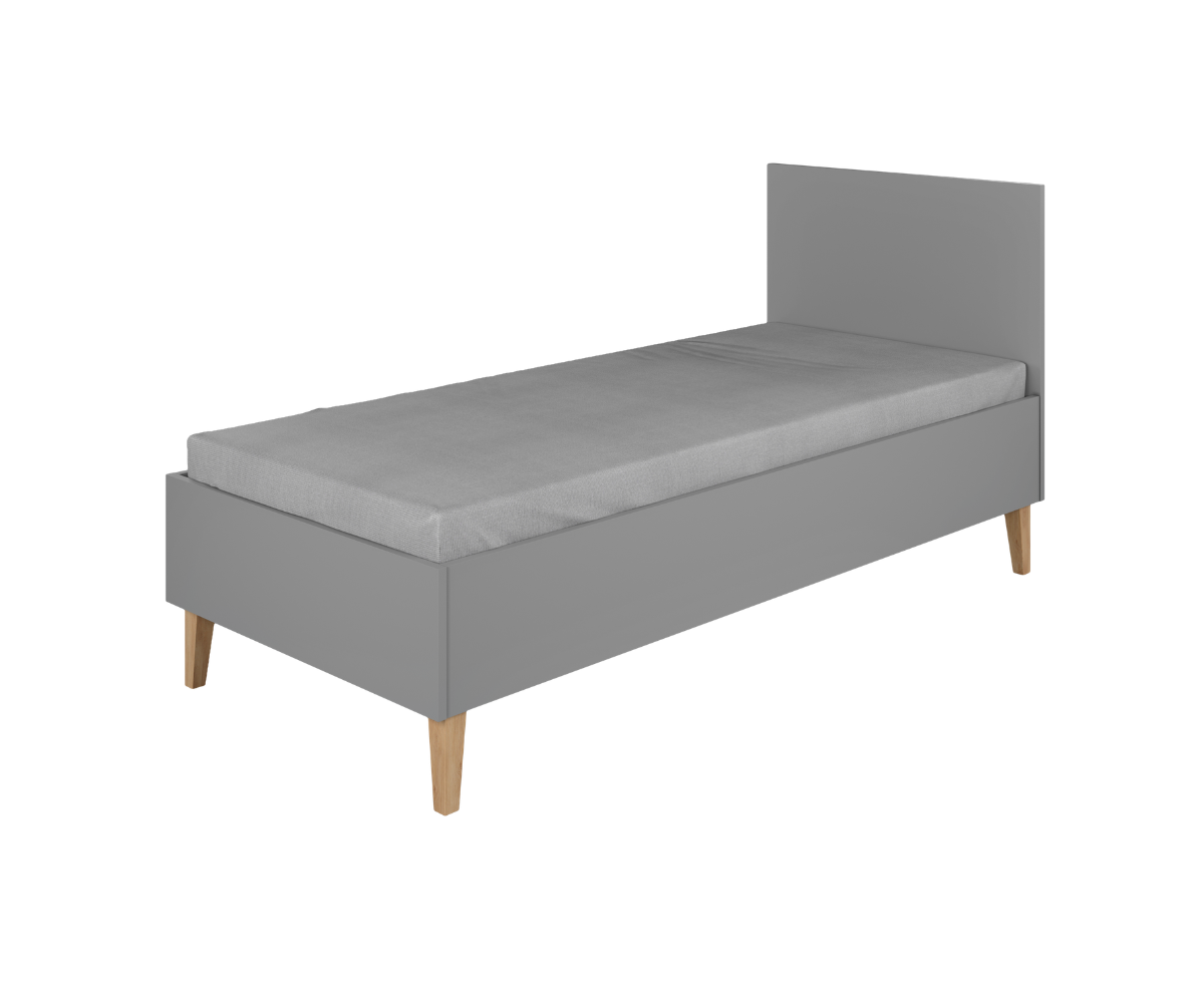 Lastevoodi KUBI 80x180cm puidust jalgadel - hall