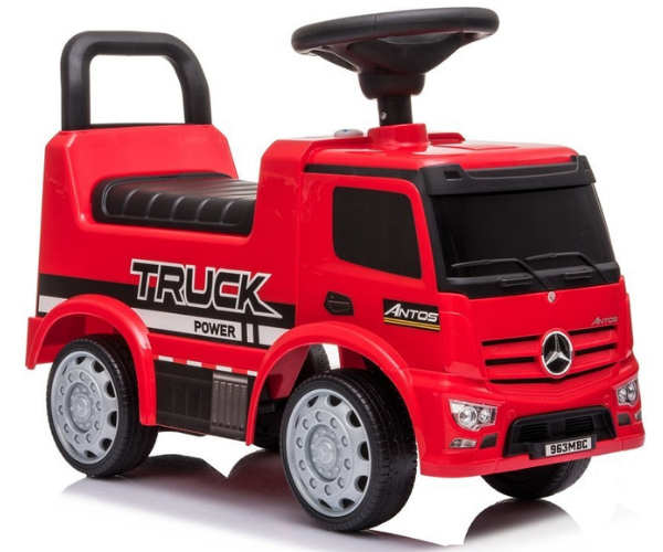 Pealeistutav auto Mercedes Antos Truck helidega, punane