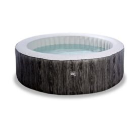 Soojendusega mullivann-bassein EXIT ‘Wood Deluxe spa’ ø204x65cm, tumehall