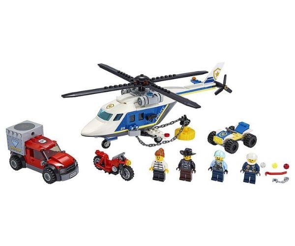 LEGO City Tagaajamine helikopteril (212 osa)