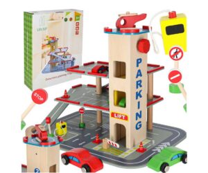 Puidust parkimismaja Benino LULILO – kahe korrusega linnagaraaž